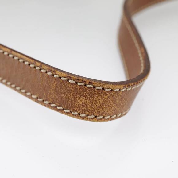 CELINE Macadam Canvas Shoulder Bag PVC Leather Brown Gold Auth 100176 - Picture 7 of 16